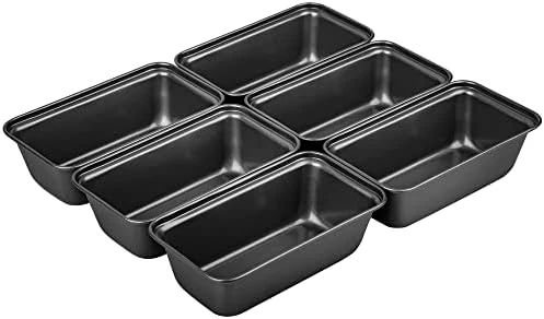 6 Pack Mini Loaf Pans, Non-Stick Baking Bread Pan, Carbon Steel Bakeware 11 6 Pack Mini Loaf Pans, Non-Stick Baking Bread Pan, Carbon Steel Bakeware - Image 9