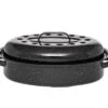 Granite Ware 15-Inch Covered Oval Roaster, 15 Inches, Black -Wilton Shop 418p3hupQwL