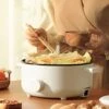 3L Electric Hot Pot, Multifunctional Electric Pot, Portable Ramen Cooker, MultiFunctional Kitchen Cooker With Tempered Glass Lid, Power Regulable, For Noodles, Stirfry, Hot Pot With Family