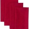 Red Cobblestone Rolled Hem Cloth Napkins - Set Of Four -Wilton Shop 419 VTodWBL. AC