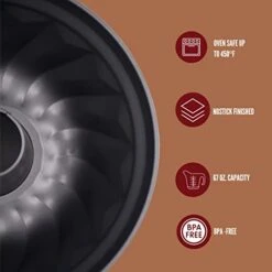 Non-stick Donut Pan 10 Inches Diameter X 4 Inches Bottom Non-Stick Cake Pans Fluted Cake Pans For Baking Jelly Pan Pancake Pan Pancake Baking Pan Box Loaf Pan Loaf Pans Mold -Wilton Shop 41936GRZ8jL