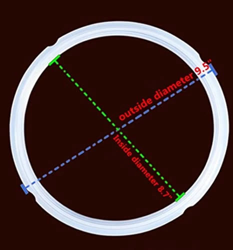 Kitchen Silicone Sealing Ring And Pressure Cooker Replacement Rubber Gaskets Parts For 6 Qt And 5 Qt - Set Of 5 7 Kitchen Silicone Sealing Ring And Pressure Cooker Replacement Rubber Gaskets Parts For 6 Qt And 5 Qt - Set Of 5 - Image 5