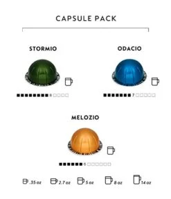 ENV135GY Coffee And Espresso Machine By De'Longhi, Graphite Metal Nespresso Vertuoline Coffee, Assortment, 30 Capsules -Wilton Shop 419AUlX5IVL