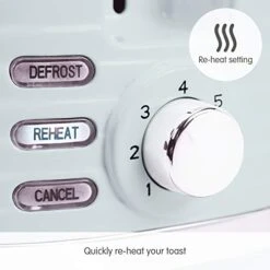 Orphy Richards 220028 Dune 2 Slice Toaster Defrost And Re-Heat Settings, Plastic, Rapid Boil, Re-Heat Setting, Variable Browning Control, Removable Crumb Tray, Cord Storage, Green 850 Watts -Wilton Shop 419IVkrmW2L