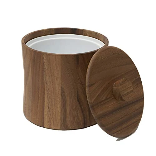 Woodard & Charles Acacia Wood Ice Bucket, 7-Inch, 7" X 7 1/2" - 2 Quarts 3 Woodard & Charles Acacia Wood Ice Bucket, 7-Inch, 7" X 7 1/2" - 2 Quarts