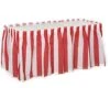 2 Pack Red & White Striped Table Skirt Carnival Circus Decorations -Wilton Shop 419X57PB3LL