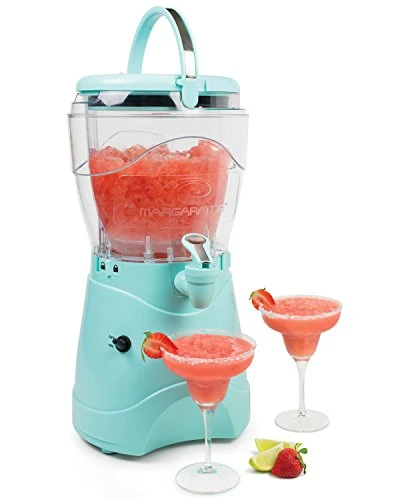 128-Ounce Margarita Maker & Slushie Machine, Makes One Gallon Frozen Drinks, Stainless Steel Flow Spout And Carry Handle, Creamy Texture, Double Insulated, Easy Clean, 1 Gallon, Aqua 3 128-Ounce Margarita Maker & Slushie Machine, Makes One Gallon Frozen Drinks, Stainless Steel Flow Spout And Carry Handle, Creamy Texture, Double Insulated, Easy Clean, 1 Gallon, Aqua
