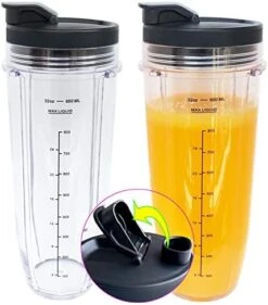 Replacement 32oz Nutri Ninja Blender Cup With Sip & Seal Lid For BL450 BL454 Bl455 BL456 BL480 BL481 BL482 BL490 BL640 BL642 BL682 SS101 SS401 SS351 Nutri Ninja Auto IQ Series Blenders, 2-Pack … 19 Replacement 32oz Nutri Ninja Blender Cup With Sip & Seal Lid For BL450 BL454 Bl455 BL456 BL480 BL481 BL482 BL490 BL640 BL642 BL682 SS101 SS401 SS351 Nutri Ninja Auto IQ Series Blenders, 2-Pack … -Wilton Shop 419fvG72MqL. AC