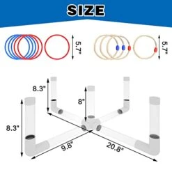 CANAFA Games For Kids With Led Lights Outdoor Yard Game For Adults & Family Easy To Set Up W/Compact Carry Coordination Games For Toddlers -Wilton Shop 419kFFTNXEL