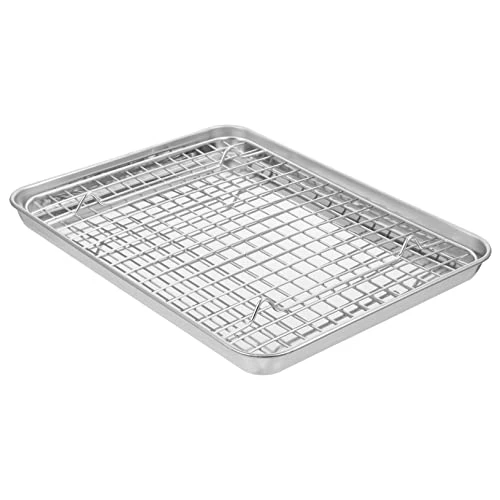 2 Sets Cooling Steel Bbq Kitchen Plate For Container Barbecue Cookie Baking Fish Pan Stainless Tool Cooking Rack Accessories Grill With Food Outdoor Tray Wire Toast Oven Pans Home 4 2 Sets Cooling Steel Bbq Kitchen Plate For Container Barbecue Cookie Baking Fish Pan Stainless Tool Cooking Rack Accessories Grill With Food Outdoor Tray Wire Toast Oven Pans Home - Image 2