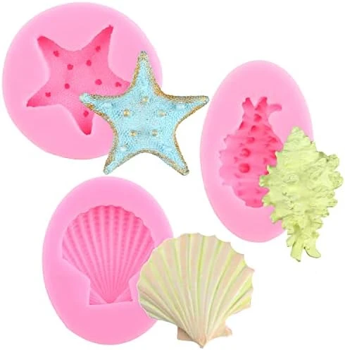 Seashell Silicone Mold Shell Fondant Molds Cupcake Cake Decoration Tool Set 8 Seashell Silicone Mold Shell Fondant Molds Cupcake Cake Decoration Tool Set - Image 6