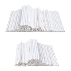 400PCS 4 Inch White Lollipop Sticks,Cake Pop Stick,Paper Sticks For Chocolate,Homemade Candy,Cookies,Dessert