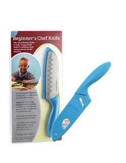 With Kids - Beginner's Chef Knife (Teal) With Protective Safety Sheath - First Chef's Knife For Children 9 With Kids - Beginner's Chef Knife (Teal) With Protective Safety Sheath - First Chef's Knife For Children -Wilton Shop 419wCu8tJJL