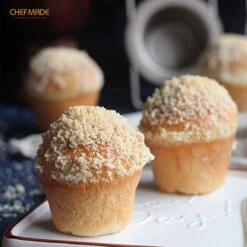Popover Cake Pan, 6-Cavity Non-Stick Yorkshire Muffin Cupcake Pan Bakeware For Oven Baking (Champagne Gold) -Wilton Shop 419wXRebbKL