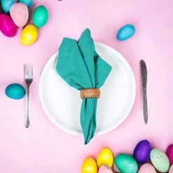 Napkin Rings Set Of 12, Rattan Napkin Holders, Napkin Rings Bulk For Party Decoration, Dinning Table, Everyday, Family Gatherings - A Great Tabletop Décor - Natural -Wilton Shop 419x0YZdUmL