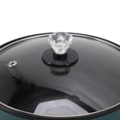 1.8L Electric Cooker With Nonstick Food Grade Coating, 2 Temperature Modes, 6 Functions, And Long Handle For Home Cooking - UK Plug 220V