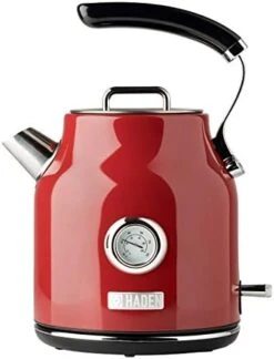 Aden Dorset Stainless Steel Electric Kettle - 1.7L (7 Cup) Tea Kettle With Auto Shut-Off And Boil-Dry Protection - Red -Wilton Shop 41A5IrZ7TwL. AC