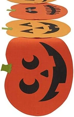 Halloween Party Tabletop Decor, Reusable & Machine Washable Cotton Fabric, Placemat Set, 13x19, Skull & Bones, 4 Piece -Wilton Shop 41AOQYnMK6L. AC