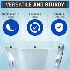 Ice Buckets For Parties - Ice Bucket - 5 Liter Clear Acrylic Champagne Bucket With Easy-to-Carry Handles - Indoor And Outdoor Parties -Wilton Shop 41ARGUIbWbL