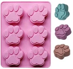 ZPzMold Dog Paw Silicone Mold Animal Paw Print Oven And Freezer Safe