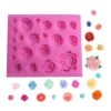 Silicone Rose Flower Fondant Mold 21 Cavity Roses Shape Cake Cupcake Top Decoration Mould For Chocolate Handmade Candy Making Pastry Candle DIY Dessert Tool -Wilton Shop 41Am3DPhmwL