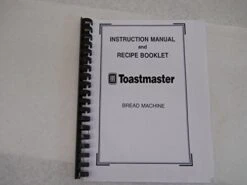Toastmaster Bread Machine Maker Instruction Manual & Recipes (Model: 1172) [Plastic Comb]