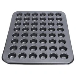 Mini Muffin Pan Mini Cupcake Pans Thermometers Timers 48Cup NonStick Mini Round Cupcake Pan Tray Baking Mould Bakeware Cooking Accessory