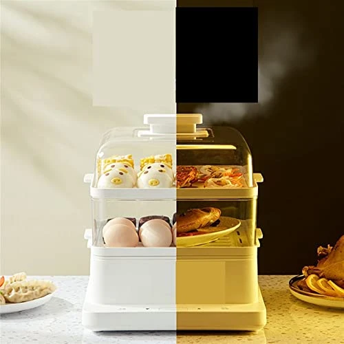 AMAYYAtg Cooking Pot Three Layer Electric Steamer, Large Capacity And Multi-Function Household Steam Cooker, Intelligent Breakfast Reservation Machine 4 AMAYYAtg Cooking Pot Three Layer Electric Steamer, Large Capacity And Multi-Function Household Steam Cooker, Intelligent Breakfast Reservation Machine - Image 2