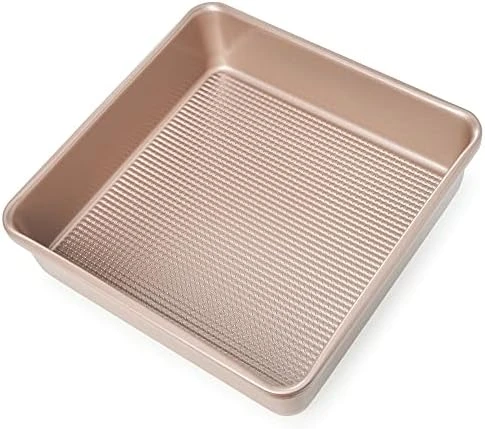 Nonstick Square Cake Pan, Even Baking And Roasting, Easy To Clean, Durable Quality, Warp & Scratch Resistant Texture For Easy Release, Food-Safe, Size 8 X 8 Inch 10 Nonstick Square Cake Pan, Even Baking And Roasting, Easy To Clean, Durable Quality, Warp & Scratch Resistant Texture For Easy Release, Food-Safe, Size 8 X 8 Inch - Image 8