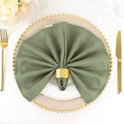 Pack Of 5 Eucalyptus Sage Green Premium 17" X 17" Washable Polyester Napkins Great For Wedding Party Restaurant Dinner Parties 19 Pack Of 5 Eucalyptus Sage Green Premium 17" X 17" Washable Polyester Napkins Great For Wedding Party Restaurant Dinner Parties -Wilton Shop 41BJrYgJejL