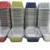 Disposable Aluminum Mini 6 Ounce Individual Sized Loaf Pans #4004 Color & Lid Options (Gold Polka Dot- With Lids, 50) -Wilton Shop 41BL21Q76vS 1