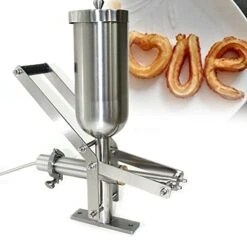 5L Manual Churro Filler, Spanish Donuts Churrera Churros Filler Filling Machine, Stainless Steel Commerical Latin Fruit Donut Machine