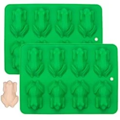 Chocolate Molds Frog Candy Mold 2 Pack Silicone Molds For Jello, Keto Fat Bombs, Crayons, Gelatin, Cake Decoration, Soap, Resin(Green) -Wilton Shop 41BS2xH2dWL