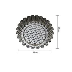 20Pcs Aluminum Alloy Egg Tart Molds Non-stick Ripple Reusable Flower Shape Cupcake Muffin Baking Cup Tartlets Pans For Kitchen 9 20Pcs Aluminum Alloy Egg Tart Molds Non-stick Ripple Reusable Flower Shape Cupcake Muffin Baking Cup Tartlets Pans For Kitchen -Wilton Shop 41BYnb4jR3L