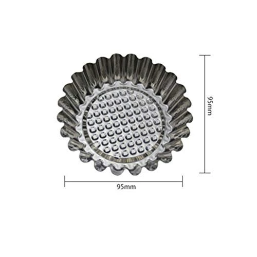 20Pcs Aluminum Alloy Egg Tart Molds Non-stick Ripple Reusable Flower Shape Cupcake Muffin Baking Cup Tartlets Pans For Kitchen 5 20Pcs Aluminum Alloy Egg Tart Molds Non-stick Ripple Reusable Flower Shape Cupcake Muffin Baking Cup Tartlets Pans For Kitchen - Image 3