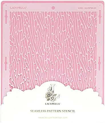 Acupella Cake Stencil - Seamless Delicate Pattern For Decorating Tall Double Barrel Cake To Use With Buttercream, Royal Icing, Ganache, Paint, Airbrush (Deidra) 10 Acupella Cake Stencil - Seamless Delicate Pattern For Decorating Tall Double Barrel Cake To Use With Buttercream, Royal Icing, Ganache, Paint, Airbrush (Deidra) - Image 8