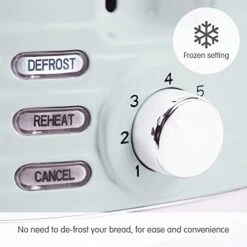 Orphy Richards 220028 Dune 2 Slice Toaster Defrost And Re-Heat Settings, Plastic, Rapid Boil, Re-Heat Setting, Variable Browning Control, Removable Crumb Tray, Cord Storage, Green 850 Watts -Wilton Shop 41BjLGfe5HL