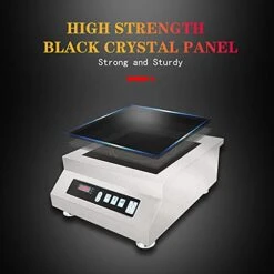 5000W Commercial Induction Cooktop 220V Electric Induction Cooker Stainless Steel Stove Countertop Burner Hot Plate With Digital Display Panel (Push Key Switch) -Wilton Shop 41BjdssFFxS