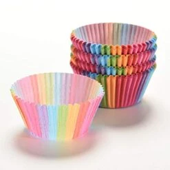 Paper Cupcake Wrappers£¬ 100Pcs Colorful Rainbow Cupcake Cake Case Muffin Baking Cup Birthday Party Decor For Party Supplies -Wilton Shop 41BtXM3blNL