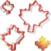 3 Pcs Maple Leaf Cookie Cutters 4.1'', 3.3'', 2.2'', Fall Thanksgiving Cookie Cutters, Holiday Cookie Cutter, Leaves Cookie Cutter Shapes, Metal Cookie Cutters, Mini Cookie Cutters -Wilton Shop 41BtuQAop5L