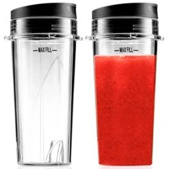 16 Oz Single Serve Blender Cups For Shakes And Smoothies - 2Pcs Ninja Blender Cups Replacement With Flip Top Lid Parts - Single Serve Cup Lid For BL770 BL780 BL660 BL740 BL810 Nutri Ninja Blenders 17 16 Oz Single Serve Blender Cups For Shakes And Smoothies - 2Pcs Ninja Blender Cups Replacement With Flip Top Lid Parts - Single Serve Cup Lid For BL770 BL780 BL660 BL740 BL810 Nutri Ninja Blenders -Wilton Shop 41BxHWd09FL. AC