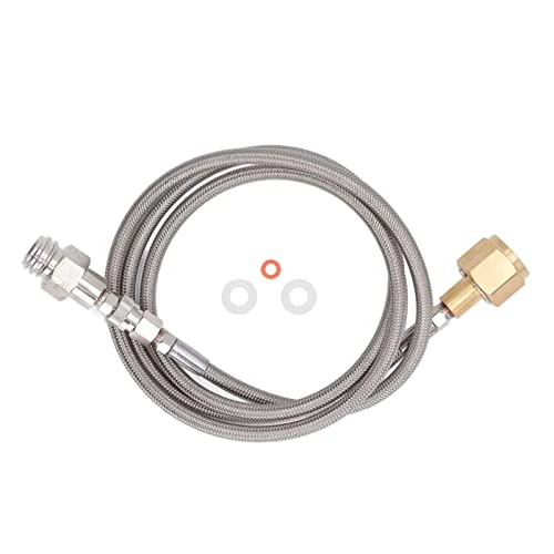 Oumefar Soda Refill Adapter, Refilling Connector Perfect Match Low Magnetic Permeability High Temperature Ductility Long Hose Stainless Steel Brass For Drink(CGA320 To TR21-4) Outdoorliving 6 Oumefar Soda Refill Adapter, Refilling Connector Perfect Match Low Magnetic Permeability High Temperature Ductility Long Hose Stainless Steel Brass For Drink(CGA320 To TR21-4) Outdoorliving - Image 4