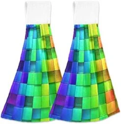 2 Pcs Kitchen Towel, Peach Fruit Absorbent Towel Hanging Towel Hand Towel -Wilton Shop 41C mN3PQFL. AC