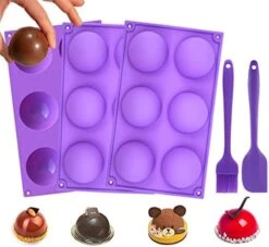 Art Molds For Chocolate With Hammer, Large Breakable Heart Mold For Chocolate Geometric Heart Silicone Mold 8 Cavity Diamond Heart Shaped Silicone Mold For Valentines Day (Total 10pcs) -Wilton Shop 41C2AKSSmuL. AC