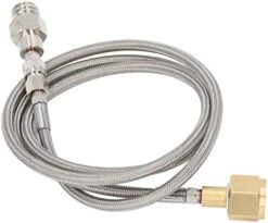 YYQTGG Refilling Connector, Soda Refill Adapter Firm Connection Long Hose Perfect Match Low Magnetic Permeability Stainless Steel Brass For Replacement(CGA320 To TR21-4) -Wilton Shop 41C4xUfdUL. AC