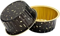 5oz 3 2/5" Set Of 24 Disposable Aluminum Foil Cups 125ml For Muffin Cupcake Baking Bake Utility Ramekin Cup (Dimand Lids) -Wilton Shop 41C5bgpzj6L. AC