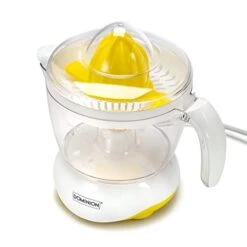 BPA-Free Electric Citrus Juicer Extractor, Compact Volume Pulp Control, Oranges, Lemons, Limes, Grapefruits With Easy Pour Spout, 24oz, White 11 BPA-Free Electric Citrus Juicer Extractor, Compact Volume Pulp Control, Oranges, Lemons, Limes, Grapefruits With Easy Pour Spout, 24oz, White -Wilton Shop 41C6DcPd0XL