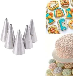 Rge Icing Piping Tips,1M 2D 2F Cake Cupcake Decorating Tip Set Kit,Star Drop Flower Rose Petal Frosting Tip Pastry Nozzles Tips,3 Pcs -Wilton Shop 41CCGT6uxtL. AC