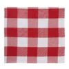 Homes Dining Table Napkins 6 Pcs Set Of Large 17 X 17 Inch - Buffalo Red Checks - Heavy Eco-Friendly Cotton, Homespun Fabric, Machine Washable For Dinner, Party, Restaurant & Banquet -Wilton Shop 41CGb9RBzwL