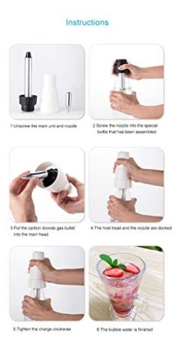 1000ML Portable Soda Siphon Maker DIY Bubble Fruit Juice Carbonated Drinks Dispenser Machine Seltzer Bottle Bar Club Creative Bartender 13 1000ML Portable Soda Siphon Maker DIY Bubble Fruit Juice Carbonated Drinks Dispenser Machine Seltzer Bottle Bar Club Creative Bartender -Wilton Shop 41CHASK9wTL